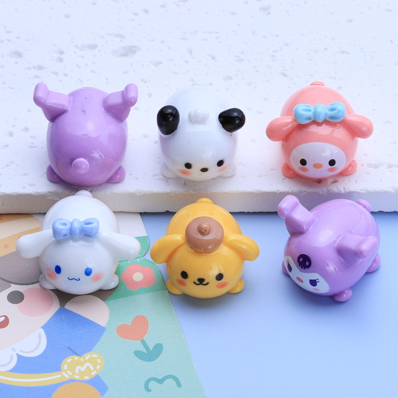 Mentir pequeño animal superficie brillante Nueva joyería de DIY refrigerador etiqueta engomada de la taza de agua accesorios de resina de material de joyería