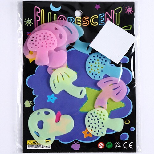 Colorful stars and moon luminous stickers Luminous wall decorations cross-border supply fluorescent window stickers universe starry sky refrigerator stickers