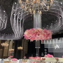 定制道具灯室内节日灯酒店礼堂婚礼定位珠装饰水晶珠帘宴会厅
