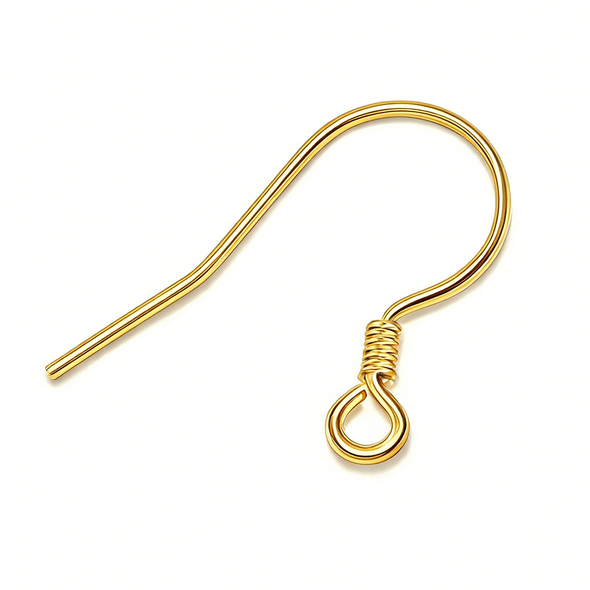 1 spring ear hook gold plated