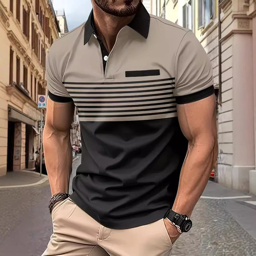 Outerwear Men's Youth Pocket Turn-up Slim Fit Sweater Men's Top