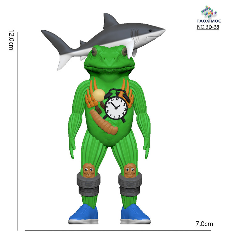人気のトララレロ トララ外国山海経 牛と象の融合怪獣 3Dプリントオーナメントフィギュア|undefined