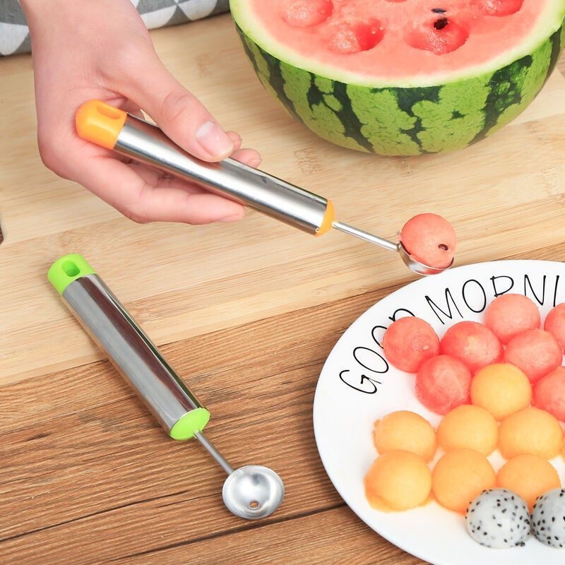 在庫あり フルーツボールメーカー 410ステンレス鋼 家庭用 食品グレード DIY盛り合わせ スイカカット|undefined