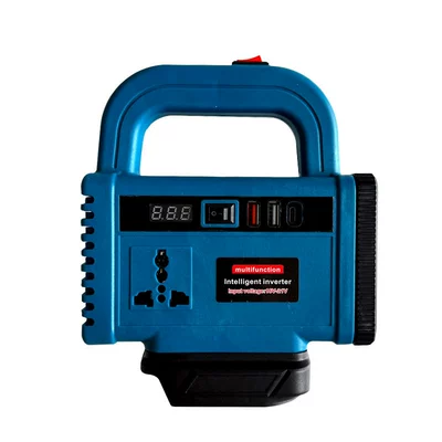 Multifunctional Lithium Battery Inverter (Dc 18-21V to Ac 220V), Outdoor Work Inverter Lithium Battery (Digər kuzov və aksesuarlar) - portable-inverter-blue-makita-model