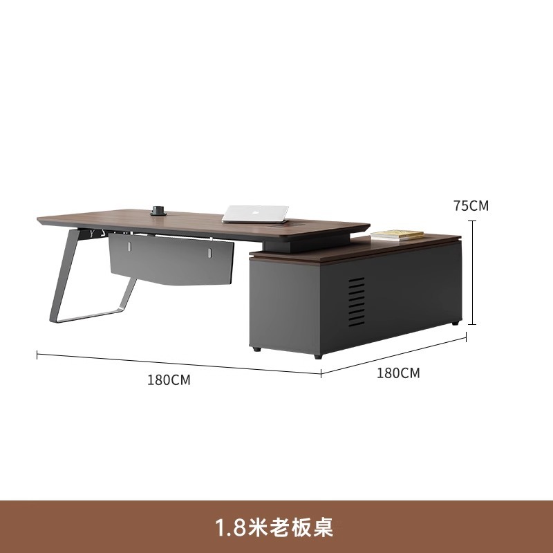 Mesa del presidente, mesa de oficina moderna, mesa y silla, mesa de computadora, jefe, muebles de oficina para una sola persona