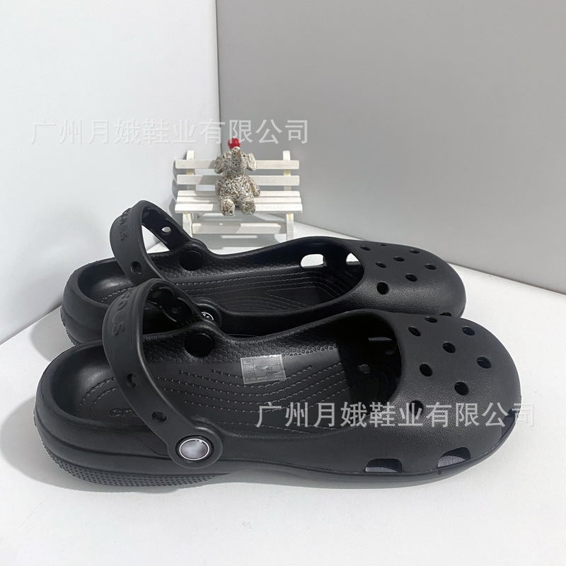Kajia's Branded Ballet-Style Perforated Shoes 2026 Spring New Model Slip-On Hollow-Out Beach Sandals Lazy Shoes