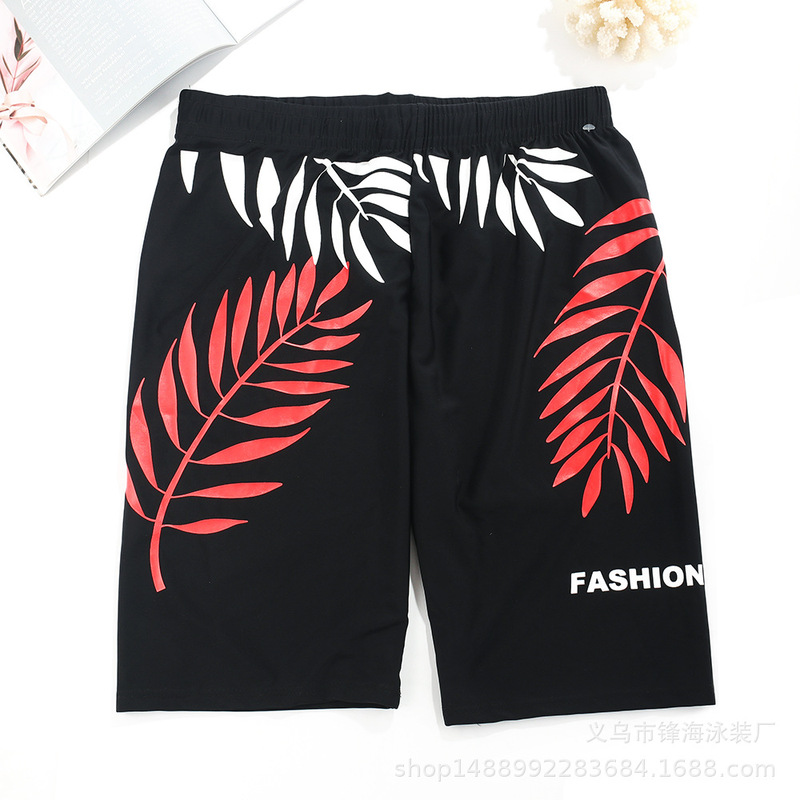 Men's Swimming Trunks Long Legs Elastic Nylon Skin Lining Beach Hot Spring Swimming Trunks Men's 7-point Swimming Trunks Men's Swimming Trunks Long Legs Elastic Nylon Skin Lining Beach Hot Spring Swimming Trunks Men's 7-point Swimming Trunks