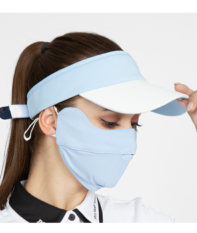 Mặt nạ chống nắng PGM Golf nữ thoáng khí mát mẻ, che nắng mùa hè — Koz005-xanh xám nhạt, KOZ005-màu trắng, KOZ005-hồng nhạt chi tiết 11