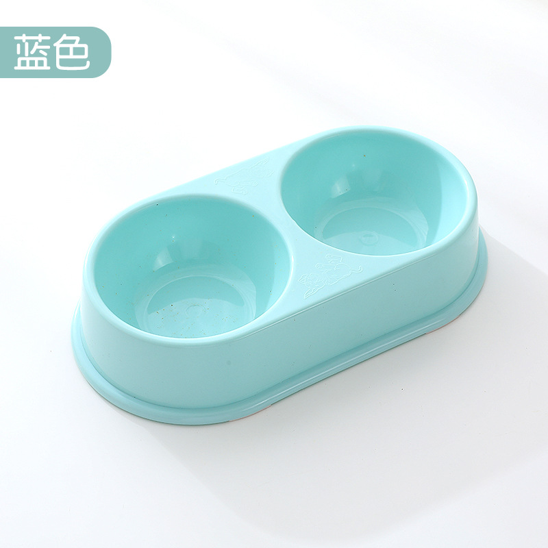 Macaron doble tazón de plástico grande al por mayor para perros tazón de agua tazón para mascotas tazón para perros utensilios para gatos artículos para mascotas