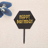 Acrylic Birthday Cake Account Flag Cake Plug -in Plug -in Plug -in Baking Decoration Swing Cake Decoration