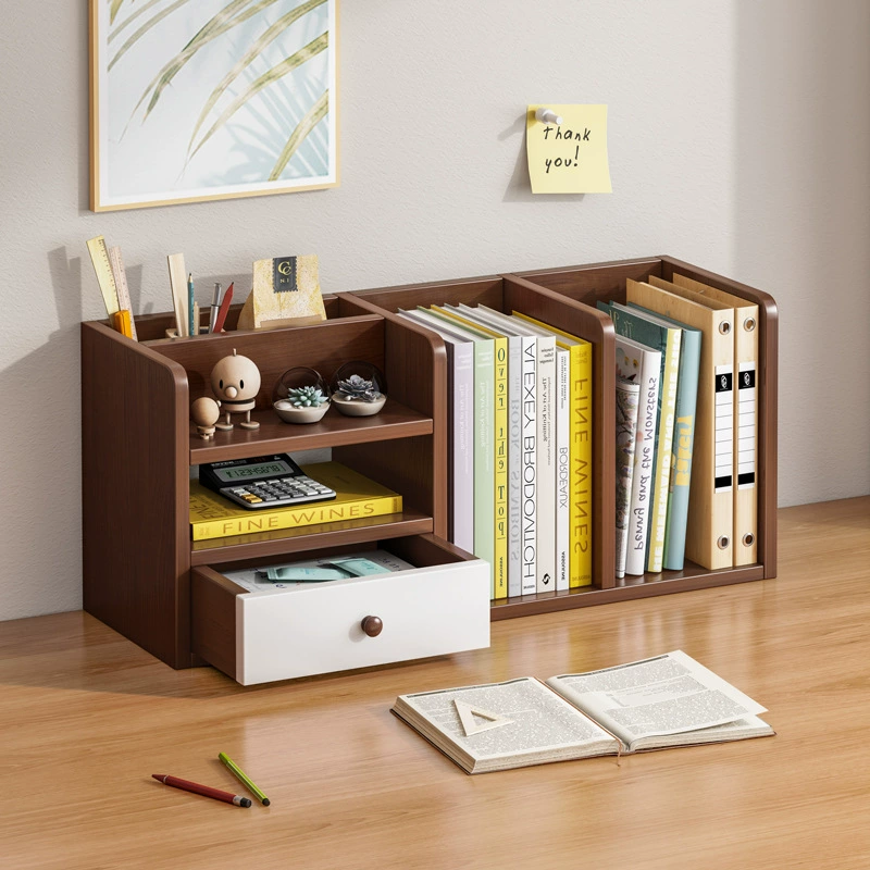Стол стеллаж для хранения настольный студенческое общежитие книжный офис Компьютерный стол небольшая книжная полка настольная полка