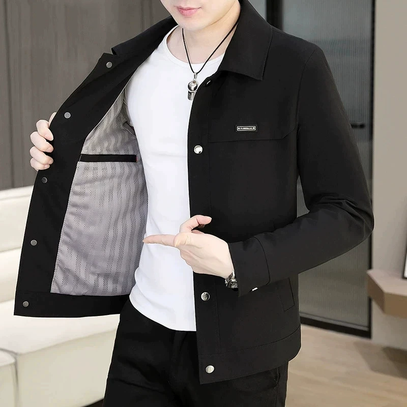 2025 весна и лето новая мужская мода дикие лацканы солнцезащитные куртки