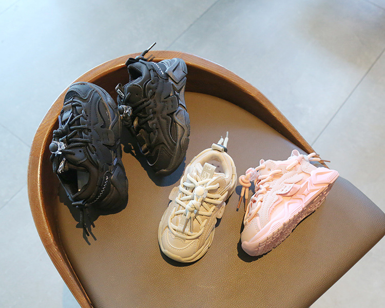 2023 Frühling, Herbst und Winter Kinder Mesh Sportschuhe wasserdichte Leder Papa Schuhe Jungen und Mädchen warme lässige Baumwollschuhe_voghion.com