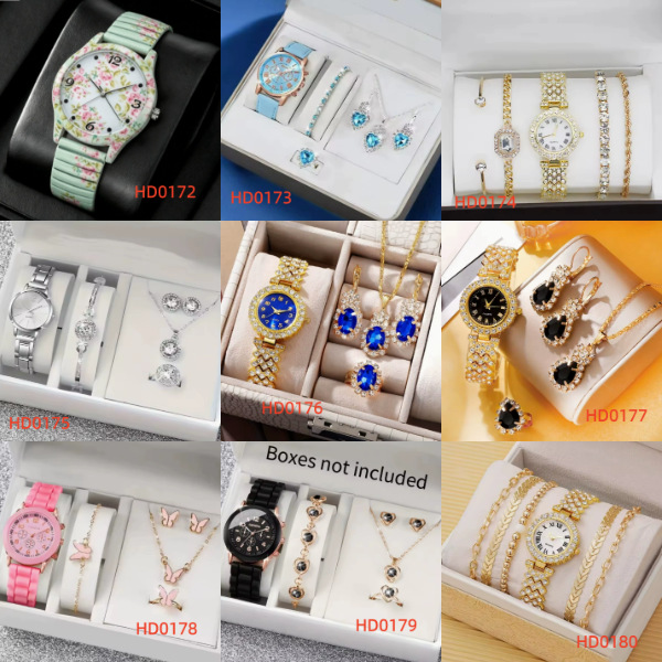 Trendy Best-Selling Roman Numeral Luxury Diamond-Studded Cuban Bracelet with Women's Watch Fashionable Hip-Hop Steel Watch