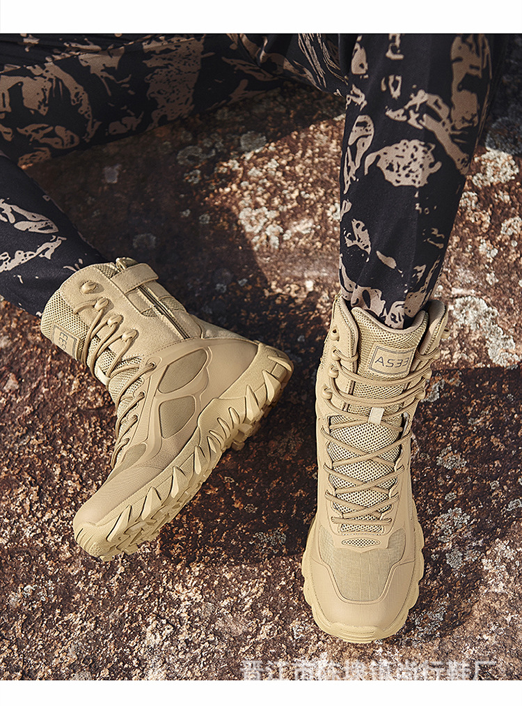 Men Non Slip Lightweight Boot Comfortable Waterproof Boots for Work Outdoor Activities_voghion.com