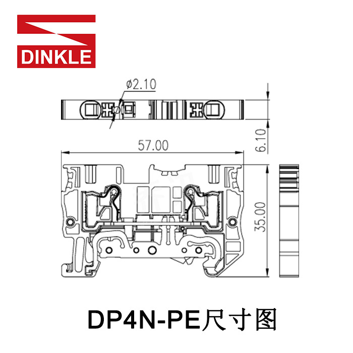 DP4N-PE DINKLEֱ��ʽֱͨ�ӵ��� ���߶��� һ��һ�� 800V ����ɫ