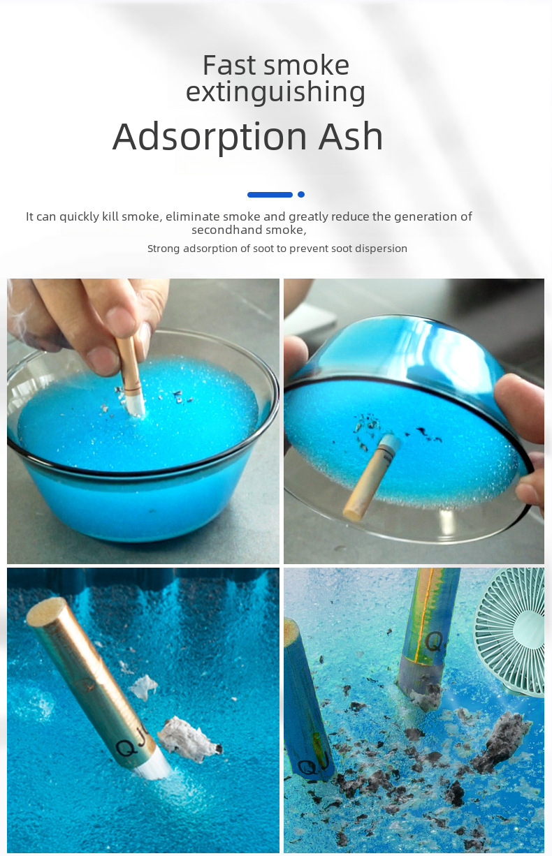 [One-piece delivery] magic water soluble film Smoke-extinguishing sand smoke ash cleaner smoke-removing flavor six-color six-flavor anti-fly ash