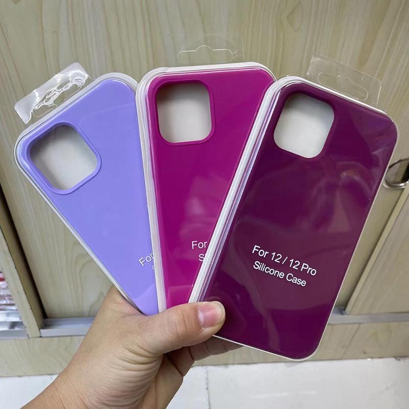 Adecuado para iphone12 funda de silicona líquida Apple 11pro piel sensación esmerilado 12max con LOGO pelusa teléfono caso