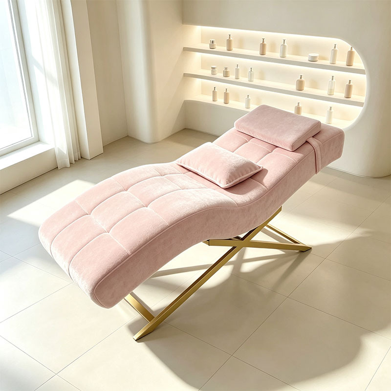 La cama de masaje Spa especial para el Salón de belleza de la cama de belleza, la cama de pestañas bordadas profesionales en forma de s, puede levantar y bajar la cama de pestañas de belleza. image 5