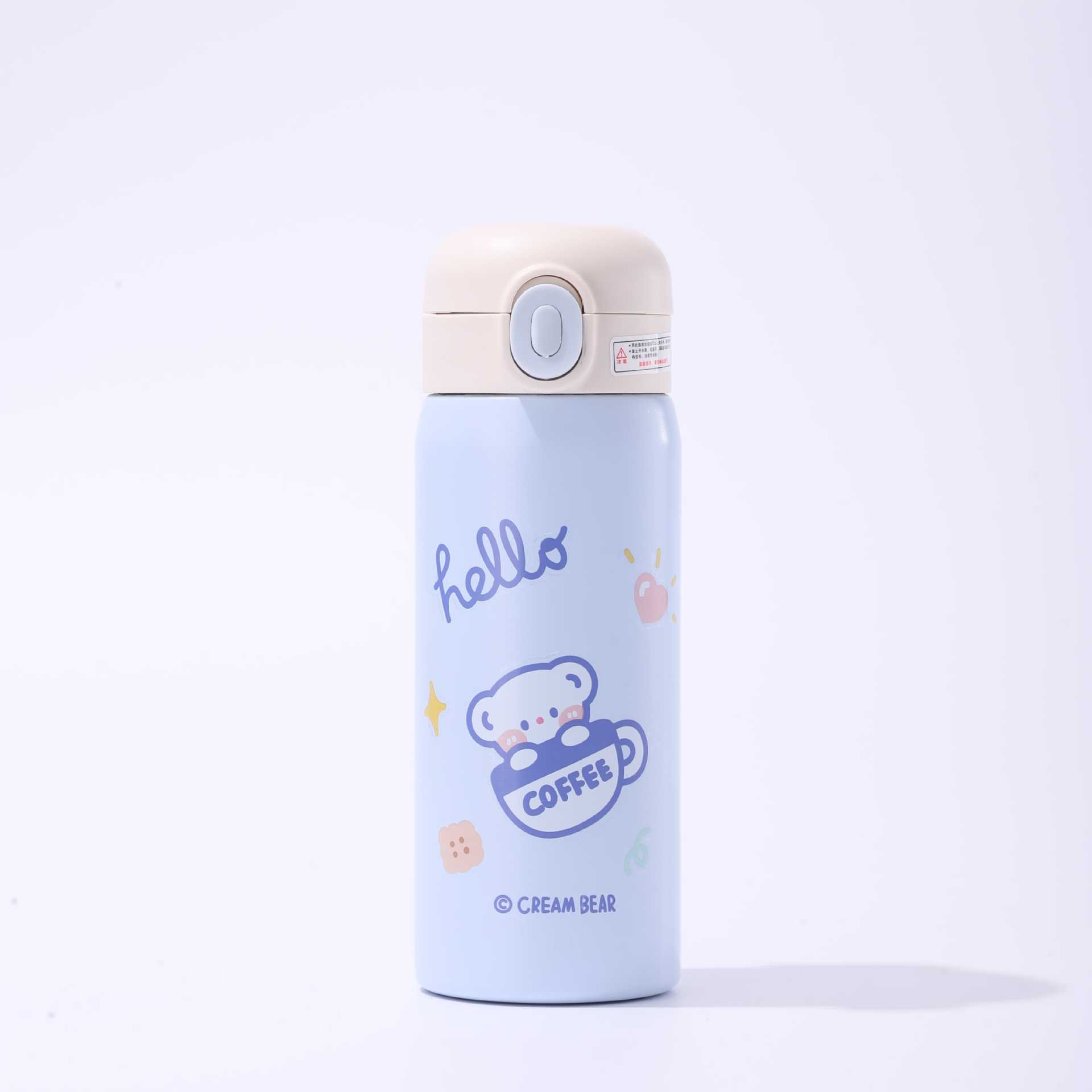 cubierta rebotante transparente taza de paja caliente de dibujos animados portátil mini taza de guisante taza de regalo impresa logotipo