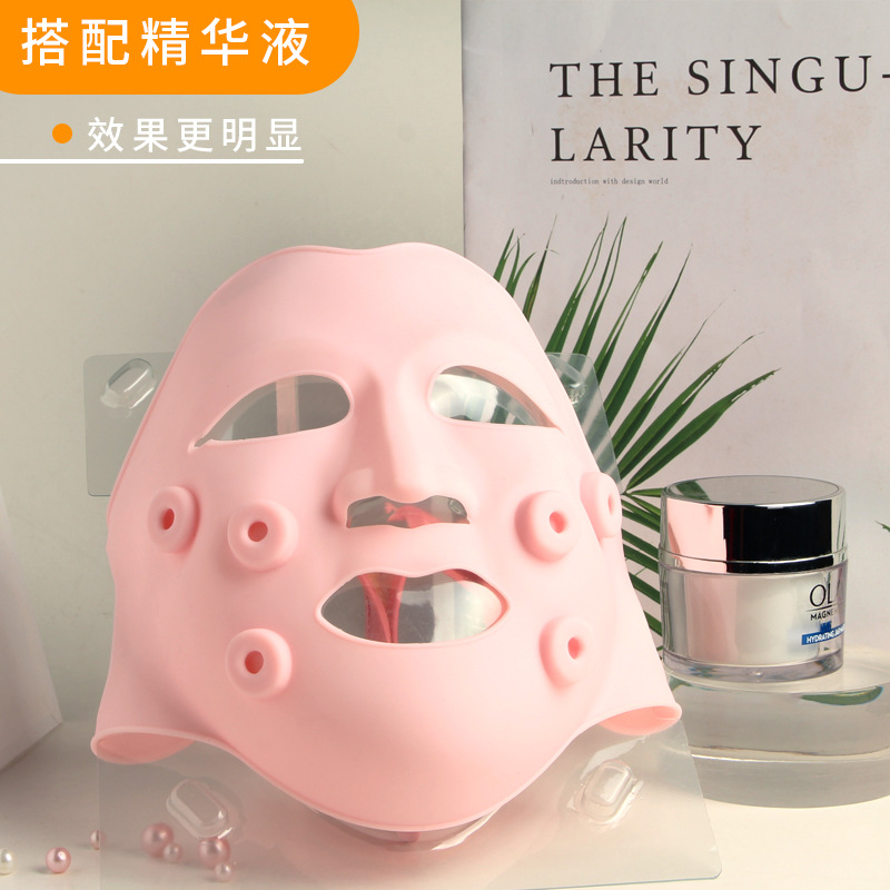 LED fotón piel rejuvenecimiento instrumento color luz belleza máscara espectrómetro gran fila luz roja vibración máscara fototerapia máscara instrumento