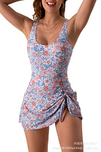 2024 Europa y América Amazon trajes de baño de mujer unidireccionales abdominales de natación con pantalones de baño image 7