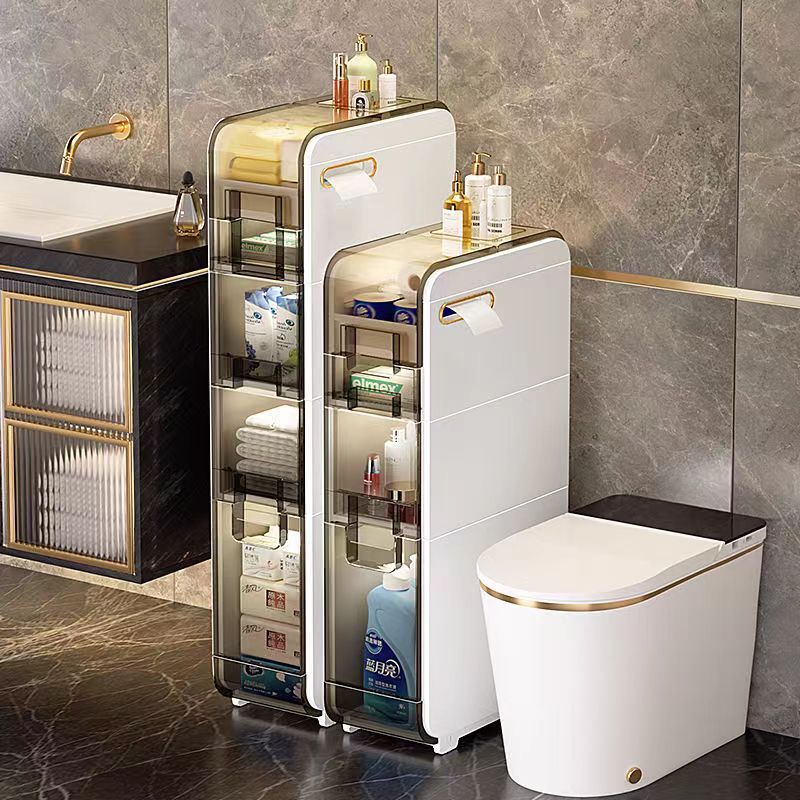 Toilet Storage Rack Bathroom Toilet Gap Storage Cabinet Toilet Restroom Storage Cabinet Floor Gap Locker