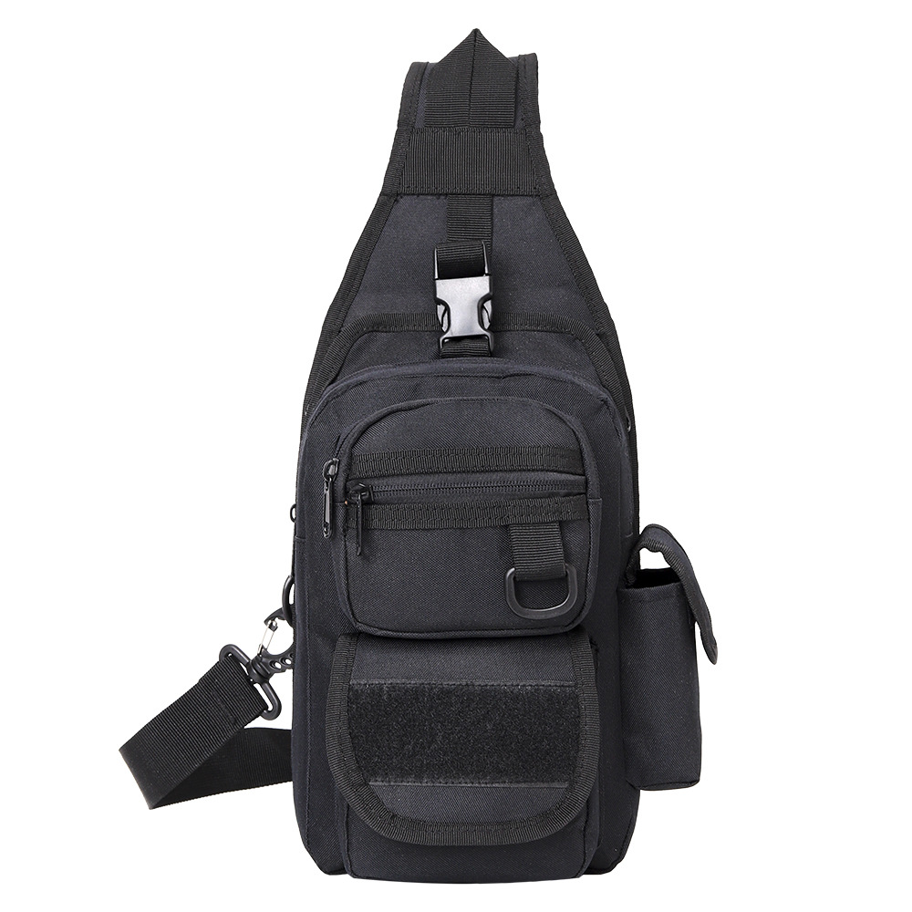 Bolso de pecho para deportes al aire libre para hombre, camuflaje militar con funda de liberación rápida, bolso de pecho táctico, bolso cruzado de tela Oxford impermeable
