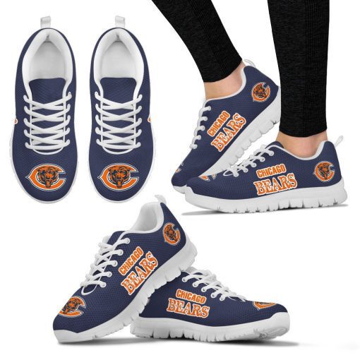 Independent Station Export NFL Chicago Bears Printed Fly Mesh Shoes Sports Hiking Shoes Can Be Printed with Pictures