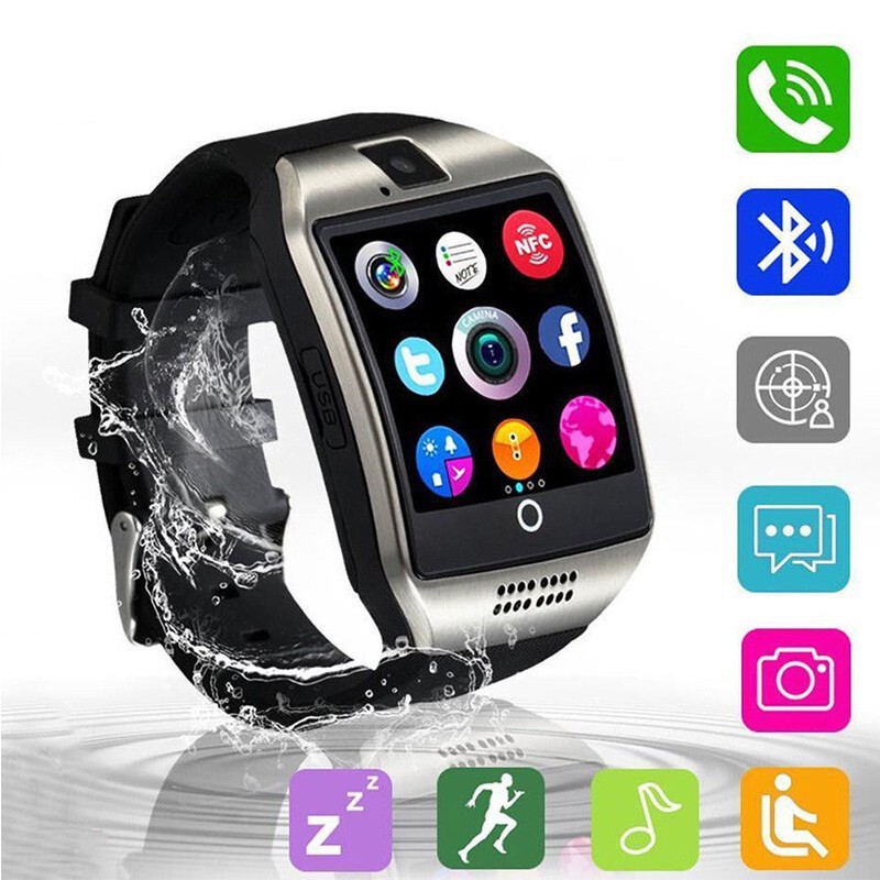Cross-Border Best-Selling Q18 Smart Watch Can Be Inserted with Sim Card Bluetooth Phone Camera Sports Health Sleep Monitoring