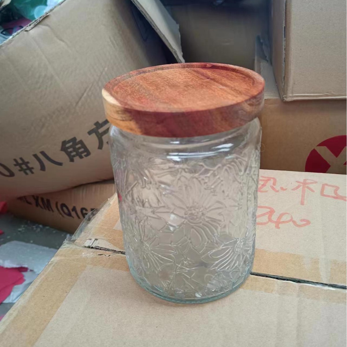 Frasco de almacenamiento retro apto para alimentos, frasco de almacenamiento para granos de café y zumos, frasco sellado, frasco de vidrio para té, transparente