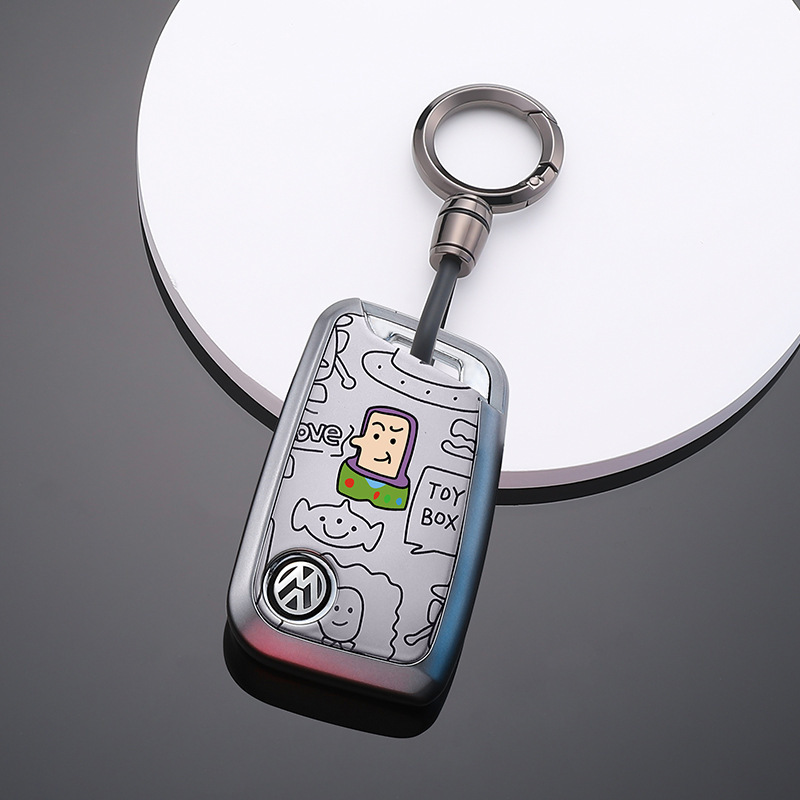 Suitable for Volkswagen key cases for Magotan, Passat, CC, Sagitar, Polo, Bora, Tharu, Tayron, Lavida, and T-Roc