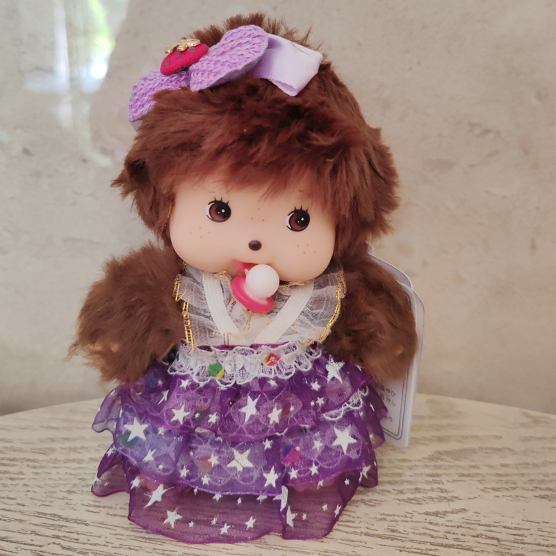 Monchic mengqiqi15CM pequeño vestido muñeca de felpa colgante bolso colgante producto transfronterizo buen producto nuevo producto