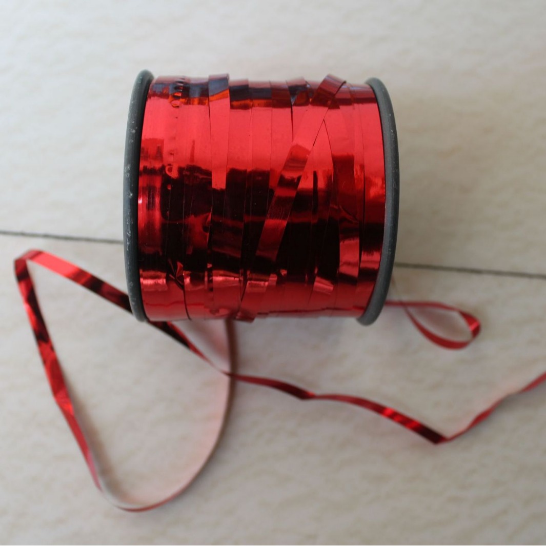 浅金色香槟金扁形亮片丝大红色铝箔片礼盒装饰深棕扁形片状长丝