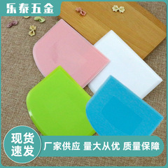 Factory PE Plastic Scraper, Soft Dual-Purpose Half Round Dough Scraper Cake Frosting Leveling Baking Tool