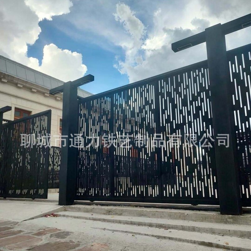 Cnc Cut Fence, Villa Gate, School Garden Hollow Iron Art Privacy Guardrail, Courtyard Art Background Wall