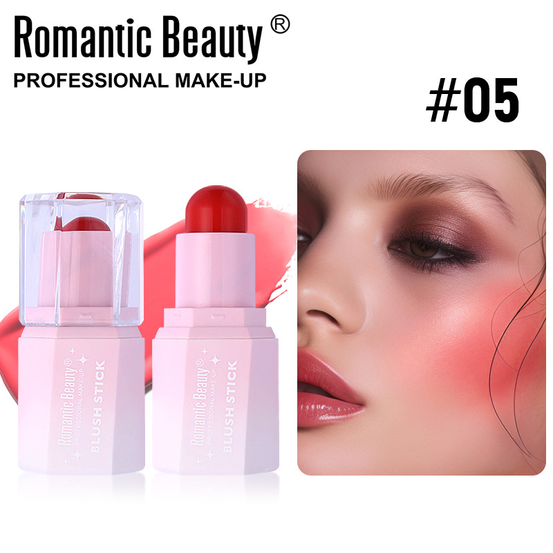 El blush líquido transfronterizo es un blush polivalente, un blush mate, un blush de color natural duradero.