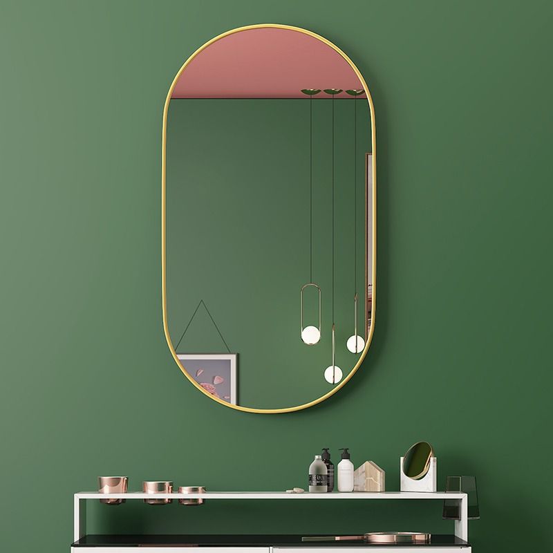 Bathroom Mirror, Oval Wall-Mounted Bathroom Mirror, Restroom Mirror, Vanity Mirror, Makeup Mirror, Amazon