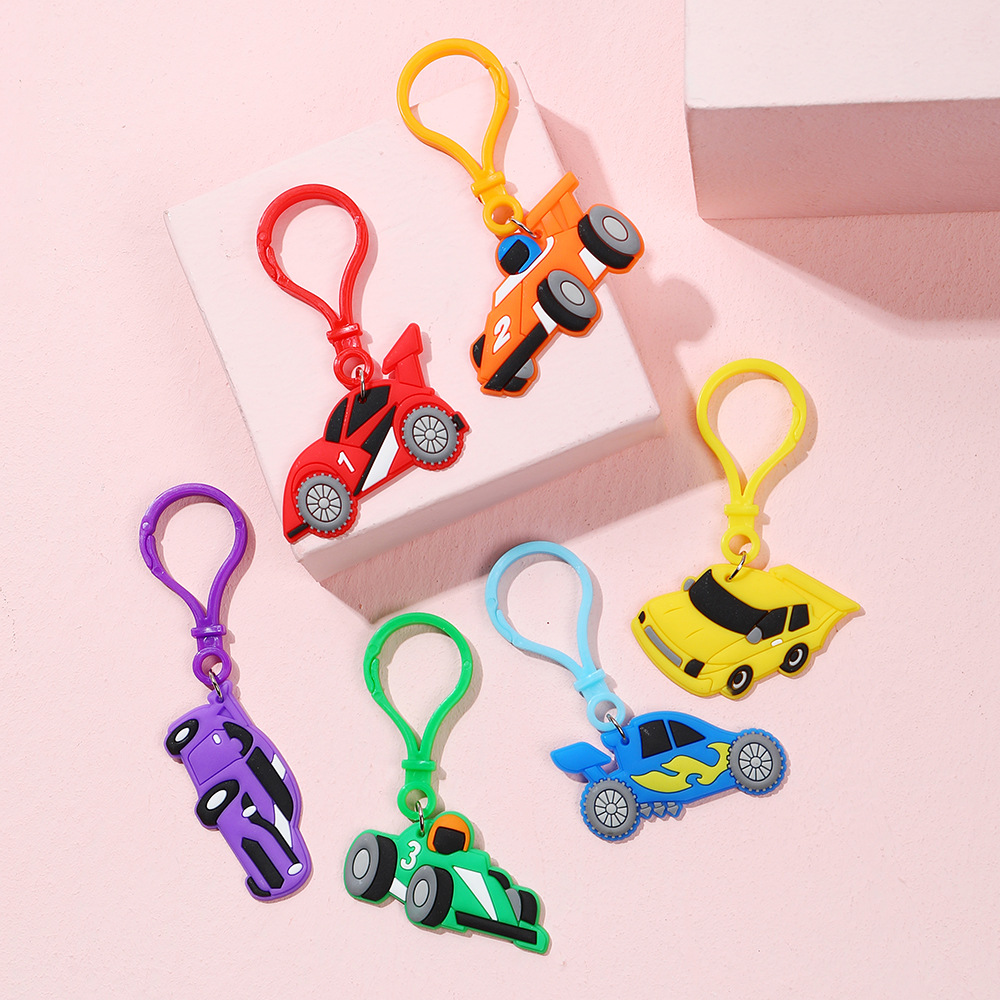 Cute Car Silica Gel Keychain display picture 1