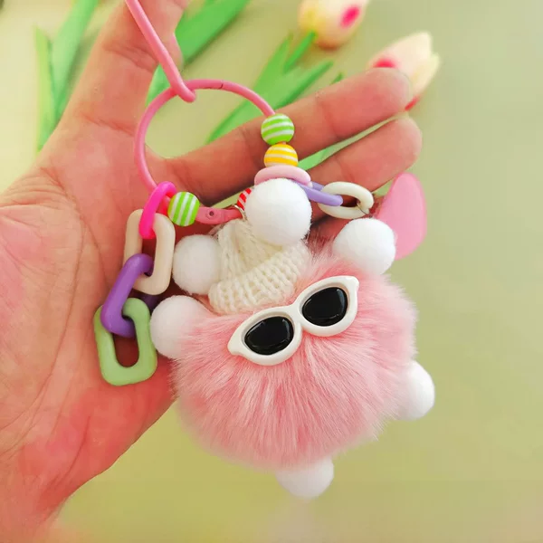 Keychain Pendant Bag Cartoon Plush Ornament Keychain Cute Small Gift Creative Small Gift Doll Keychain