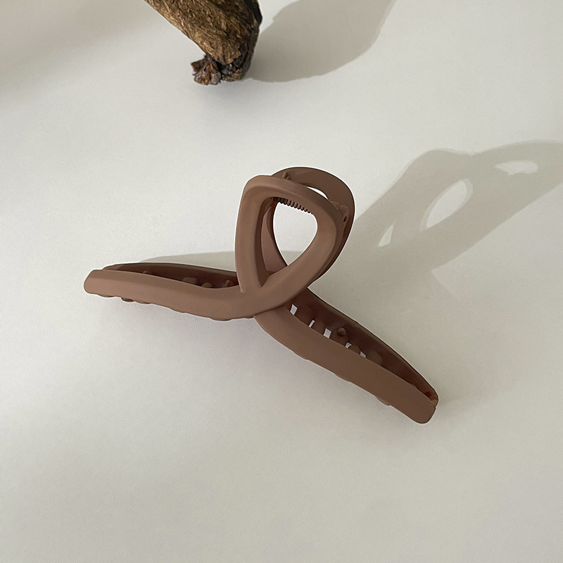 Accesorios para el cabello de pinza de tiburón de acrílico grande de Corea, clip de agarre para el cabello de disco simple, tocado de horquilla de cabeza femenina al por mayor