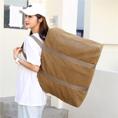 Large Capacity Moving Bag Luggage Packing Bag Extra Large Thick Canvas Bag Cotton Comforter Storage Hand Truck Direct Factory Sale