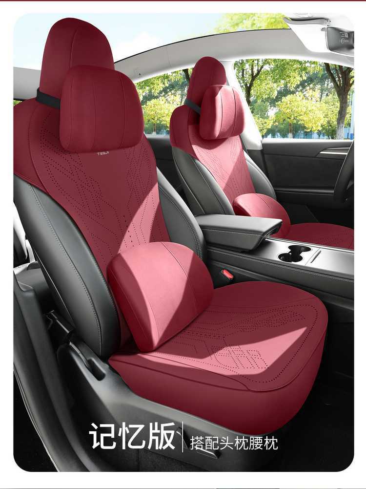 25 tesla Huanxin y Tesla Model Cushion Model Y Special Car Cushion Breathable Seat Cover