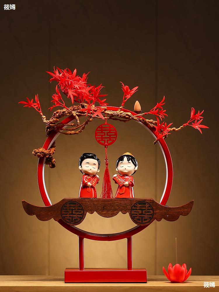 結婚新婚禮物送新人新娘閨蜜情侶紀念日創意家居桌面裝飾品擺件