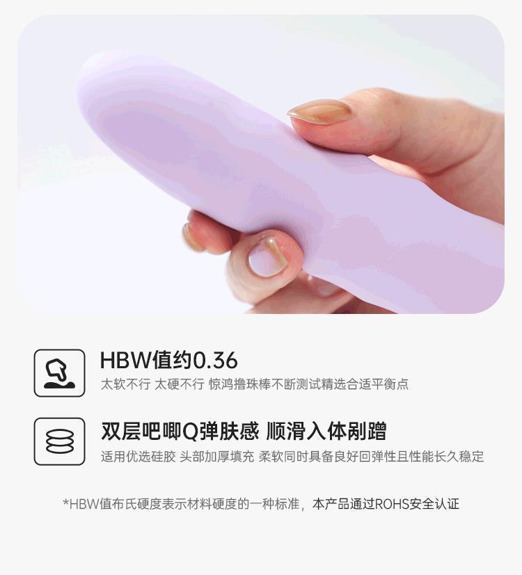 Ji Jinghong Bead Stick Telescopic Sucking Vibrator in Purple ABS and Liquid Silicone — detail image 40