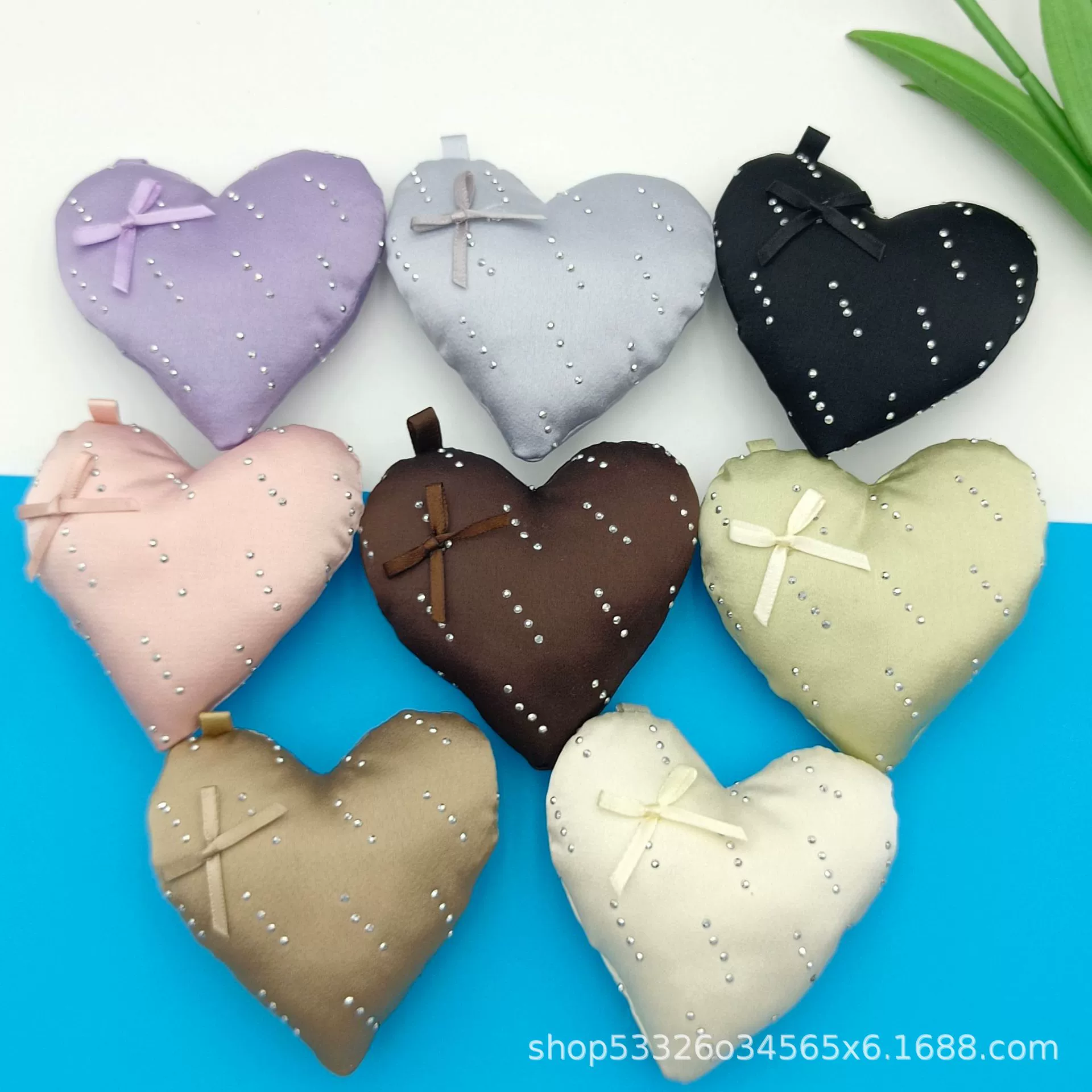 Новые аксессуары для одежды с бантом и сердечками, полуфабрикаты, стерео, с хлопковым наполнителем, высококачественные аксессуары для сердечек, аксессуары ручной работы своими руками