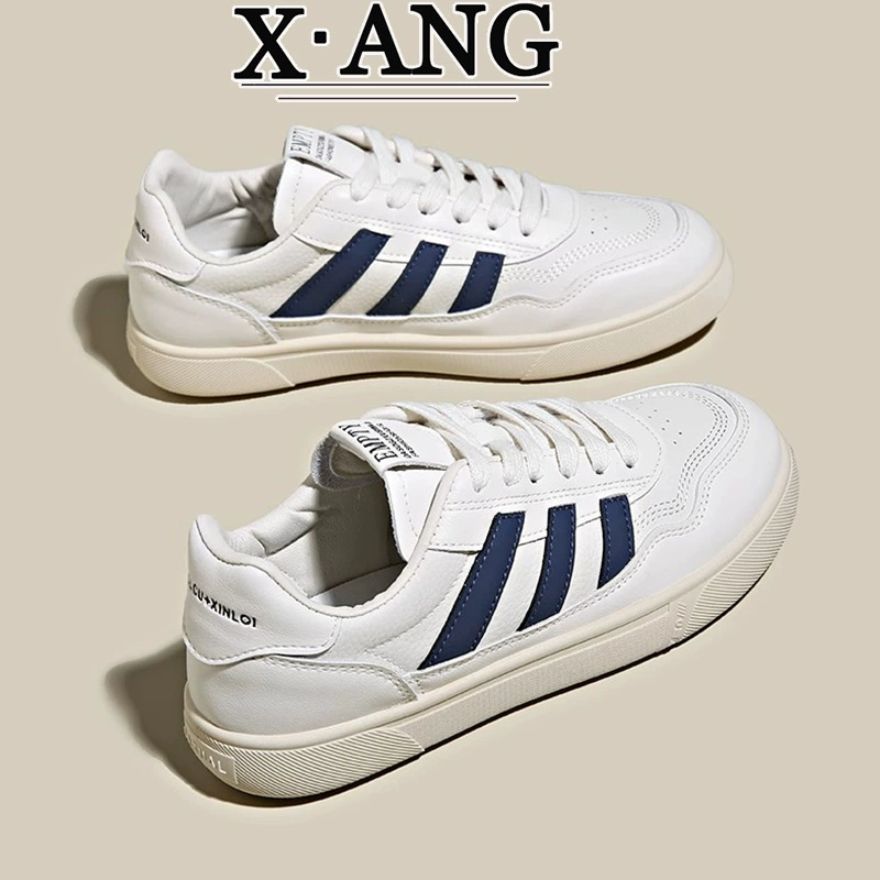 Натуральные кожаные белые туфли 2025 года, весенние новинки, универсальные туфли на плоской подошве, мягкая подошва, немецкие тренировочные кроссовки, женские повседневные спортивные кеды