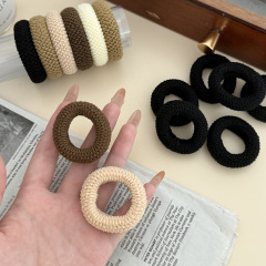 メイラードヘアロープ、高級レザーケース、女性用ポニーテールヘアゴム、耐久性のあるネットセレブヘアアクセサリー、日常使いに多用途なヘアゴムバンド