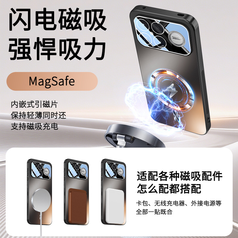 Aplicable a Redmi K90 ProMax Lightning Series Magnetic Attraction Phone Case Redmi K90 Lens Cover image 3