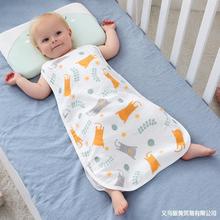 W宝宝睡袋纯棉纱布无袖背心新生儿童睡觉防踢被婴儿夏季薄款空调